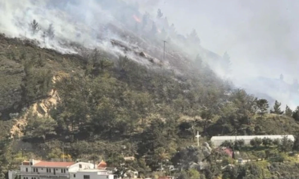 Λασίθι: Σε εξέλιξη φωτιά στις Μάλλες με διάσπαρτες εστίες